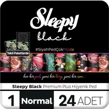 Shopwave Sleepy Black Hijyenik Ped Normal 24 Adet Ped