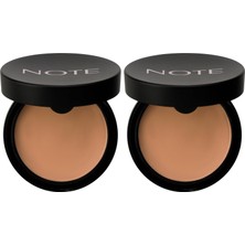 Shopwave Note Cosmetics Luminous Silk Cream Powder 01 Beige Patakrem Pudra Fondöten (2 Paketi)