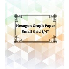 Shopwave Hexagon Graph Paper Small Grid 1/4" : Perfect Gift For Students, Designers, Role Play Gamers, Chemi