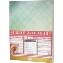 Shopwave Mein Notenheft / 86 Seiten, 44 Blätter, 12 Systeme / Mit Register Und Seitenzahlen / PR301 „dreieck