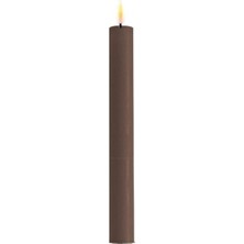 Shopwave Deluxe Homeart 2'li Moka LED Mum Kahverengi 24 cm - De RF-0103