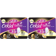 Shopwave Orkid Platinum Tekli Paket Gece Ekstra Hijyenik Ped 6 Adet 2li Paket
