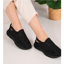 N Napa Shoe NP.8580.SİYAH Taşli Sandalet