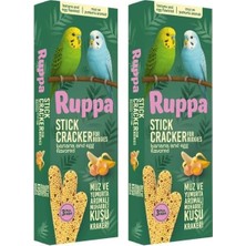 Shopwave Ruppa 3lü Muz Aromalı Muhabbet Kuşu Krakeri (2 Paketi)