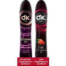 Shopwave Okey Nirvana Etkili Uyarıcı Jel (1 x 100 Ml) + Okey Kayganlaştırıcı Jel Çilek 1 Paket (1