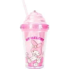 Shopwave Miniso Sanrio Characters Plastik Su Şişesi - ‎5X5X31CM, Pembe