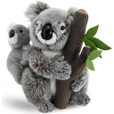 Shopwave Animals Of The Ağaçta Yavrulu Koala Peluş Oyuncak, 26CM