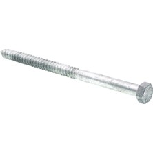 Shopwave Prime-Line 9057586 Altıgen Gecikme Vidaları, 1,5 cm x 10 Inç, A307 A Sınıfı Sıcak Daldırma Galvaniz