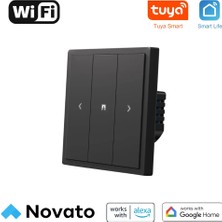 Novato Wifi Perde Panjur Mekanik Tuşlu Akıllı Duvar Anahtarı ( Tuya, Smart Life Uyumlu )