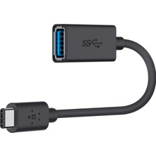 Shopwave Belkin Adaptör Usb-C - Usb-A (15 Cm, Usb-C Fişi, Usb-A Soketi, Macbook Chromebook Pixel Iç