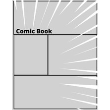 Shopwave Independently Published Comic Book: 120 Pages, 6 Board, Silver Cover, White Paper, Draw Your Own Co