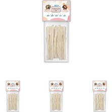 Shopwave Beyaz Burgu Çubuk 12 cm 25'li (4 Paketi)