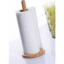 Bg Store Yuvarlak Şekilli Bambu Kağıt Havluluk & Peçetelik Ahşap 22 x 12