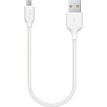 Shopwave Minicable Micro USB 30CM Şarj Kablosu - Beyaz (2DK7513B)