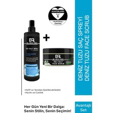 Shopwave Black Red Saç Deniz Tuzu Spreyi - Sea Salt Face Scrub - 2'li Set