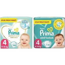 Shopwave Bebek Bezi Care 4 Beden 126 Adet Maxi Aylık Fırsat Paketi & Bebek Bezi Aktif