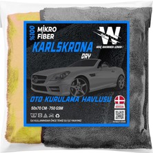 Shopwave Wonkey - Kalın Mikrofiber Oto Araba Yıkama Kurulama Havlusu 70X50 Cm, Büyük Boy Çift Katlı Ar