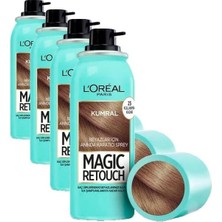 Shopwave L'oreal Paris Magic Retouch Beyaz Dipleri Kapatıcı Sprey 75 ml - Kumral (4 Paketi)