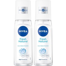 Shopwave Nivea Kadın Pump Sprey Deodorant Fresh 75ML, Ter Kokusuna Karşı 48 Saat Koruma, Ferahlık 2l