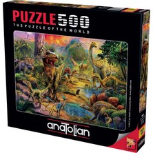 Shopwave 500 Parça Puzzle : Dinozor Krallığı