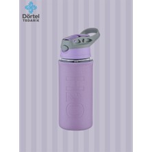 Tohana H2o Deri Kılıflı Pipetli Cam Matara 500 Ml Haki