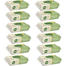 Shopwave Sleepy Doğal Organik Pamuklu Temizlik Havlusu 50 Yaprak 12 Li Paket