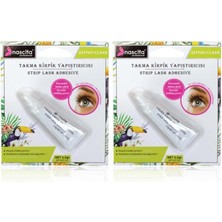 Shopwave Takma Kirpik Yapıştırıcı (Beyaz, 2.5 Gr) 2li Paket
