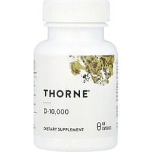 Thorne, D-10.000, 60 Kapsül (Kapsül Başına 250 Mcg)
