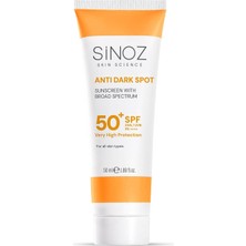 Shopwave Sinozspf 50 Karşıtı Yüksek Koruyucu Yüz Güneş Kremi 50 ml Normal Kuru Ciltler Için