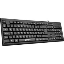 Shopwave Everest KB-871U USB Q Standart Klavye 9581103, Kablolu, 56.5 x 20 x 4 Cm, Siyah