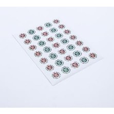 Alkar Store Sticker, Renkli Happy New Year, 3 Cm, 700 Adet