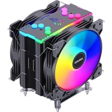 Gizmur Store Dark Freezer X129 2xaddresseble Rgb LED Fanlı Kule Tipi Soğutucu (DKCCX129)