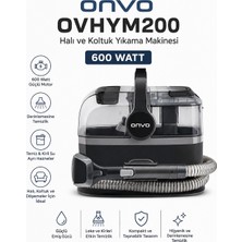 Onvo 600 Watt Halı ve Koltuk Yıkama Makinesi Siyah | Güçlü Motor, Derinlemesine Temizlik ve Çift Su Haznesi