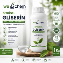 We Chem Doğal Saf Gıda Kalite Bitkisel Gliserin 1kg