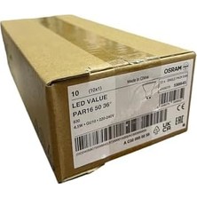 4,5W GU10 LED Ampul - 350 Lumen, 3000K Sarı Işık, 36° Işık Açısı, 15.000 Saat Ömür, Enerji Verimli (10)