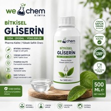 We Chem Doğal Gıda Kalite Bitkisel Gliserin 500ML