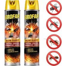 Brofar Haşere Öldürücü Sprey – Karasinek, Sivrisinek, Hamamböceği ve Karınca Için Etkili Çözüm 300 ml x 2 Adet Skt 04/2028