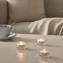 Şeffaf Camdan 5'li Zarif/istiflenebilir Tealight Tutucu 3,5 cm (5'li Paket) - Stockland Tarafından Satılır