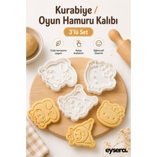 Eysera Hellokitty 3'lü Kurabiye Kalıbı Seti/oyun Hamur Kalıbı Seti/hamur Şekillendirici