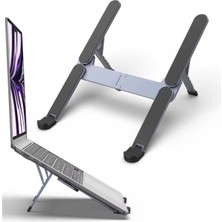 Shopwave Mcstorey Katlanabilir Alüminyum Laptop Stand 6 Kademeli Ergonomik Yükseltici Cep Boyu Taşınabilir K