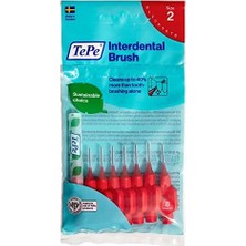 0.5 mm - Kırmızı Diş Arayüz Fırçası (1 x 8 Adet)