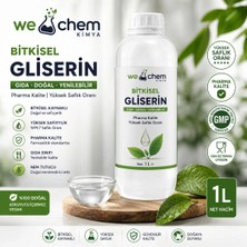 We Chem Doğal Gıda Kalite Bitkisel Gliserin Pharma %99.7 Saflıkta 1lt