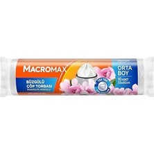 Macromax Büzgülü Manolya Çöp Torbası Orta Boy 10'lu