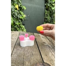 Ball Mini Üçlü Sukulent Mum Kalıbı (Silikon)