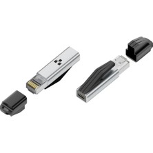 USB C - Ethernet Adaptörü 1000MBPS, MacBook Pro ile Uyumlu, Chromebook, Dell Xps & Thunderbolt 3/4 ile Uyumlu, Tak & Çalıştır, Windows Macos Uyumluluğu | ZR1214