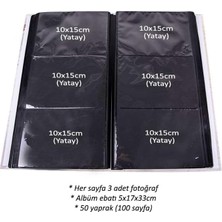 RS307 Fotoğraf Albümü 10X15CM 300 Fotoğraf Kapasiteli Çiçekler Desenli Lüks Albüm