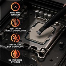 - Aeronaut - Yüksek Kaliteli Termal Macun - Tüm Cpu ve Grafik Kartı Soğutucuları Için Soğutma ve Sessiz Soğutucu Bağlantısı (7,8 Gram)