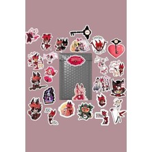 Alkar Store Hazbin Hotel Sticker Paketi/bullet Journal Defter Çıkartma Ajanda Laptop Etiket 1