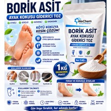 We Chem Borik Asit Ayak ve Ayakkabı Koku Önleyici Toz Premium Kalite 1 kg
