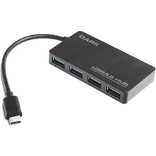 Dark Connect Master 4 Port USB Type-C Hub U31X4